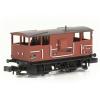 EFE Rail - E87540 - BR 20T 'Shark' Ballast Plough Brake Van BR Bauxite (Departmental)